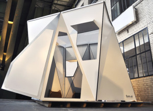 Fold Flat Shelters, Adrian Lippmann, form-al, Dibond, Alucobond, Hylite, Photos via Design Boom 