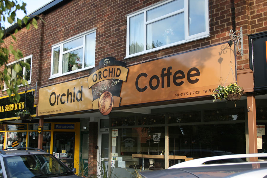 the, orchid, coffee, bar, sign, by, Dave, McDonald, printed, on, Dibond