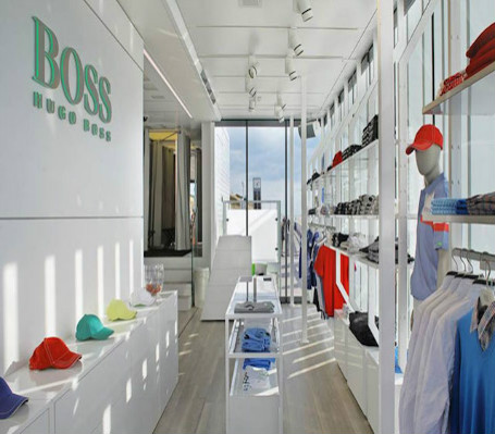 HUGO BOSS Green Mobile Retail Unit, Lignaova, ROSCONI, Dibond Aluminum Composite