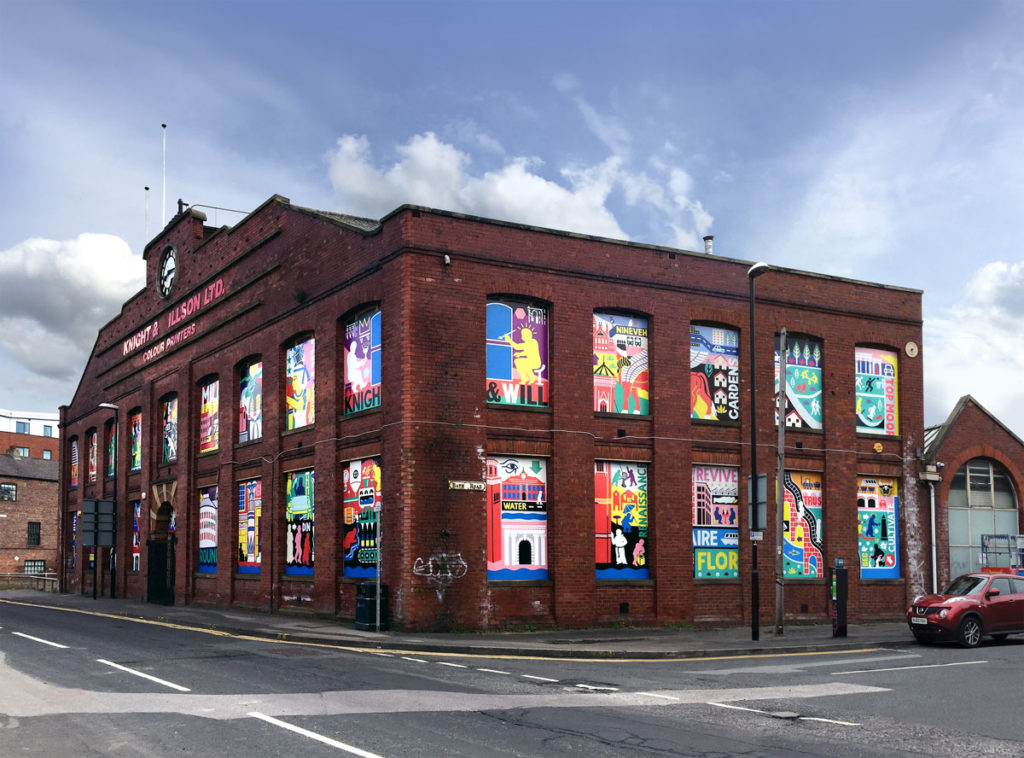 Ian Kirkpatrick, Leeds Artist, Renaissance, Dibond Mural, South Bank UK