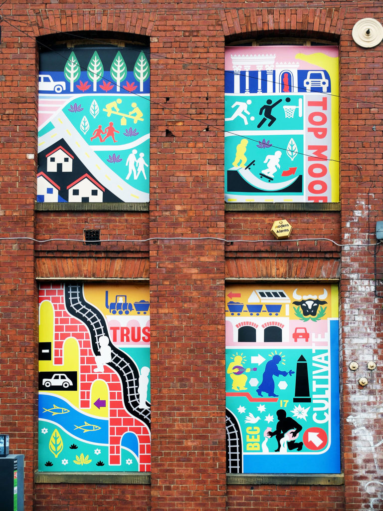 Ian Kirkpatrick, Leeds Artist, Renaissance, Dibond Mural, South Bank UK