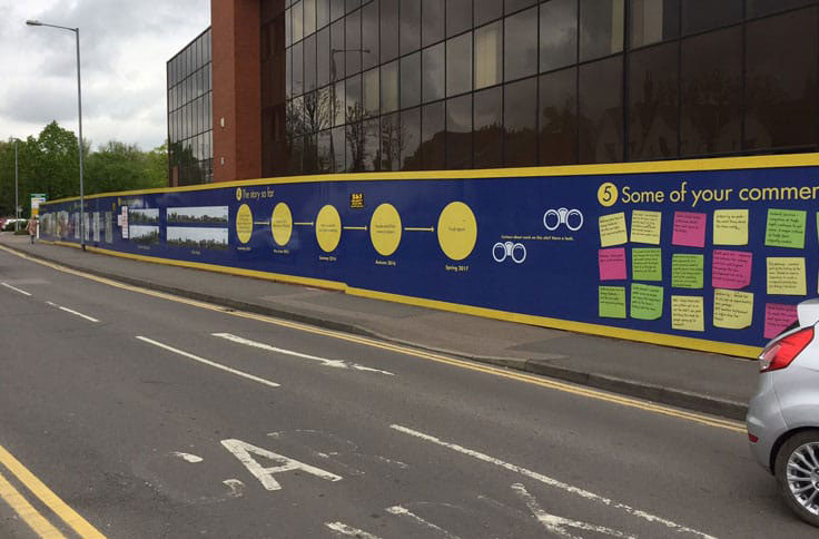 Wallace Print, England, Signage, Hoarding, Dibond Aluminum Composite Material