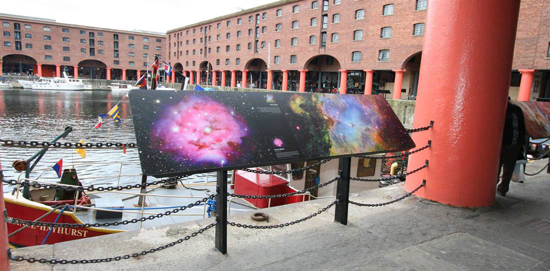 From Earth to the Universe, Photography Exhibition, The Image Group, Albert Dock, 2009, Dibond Aluminum Composite Substrate