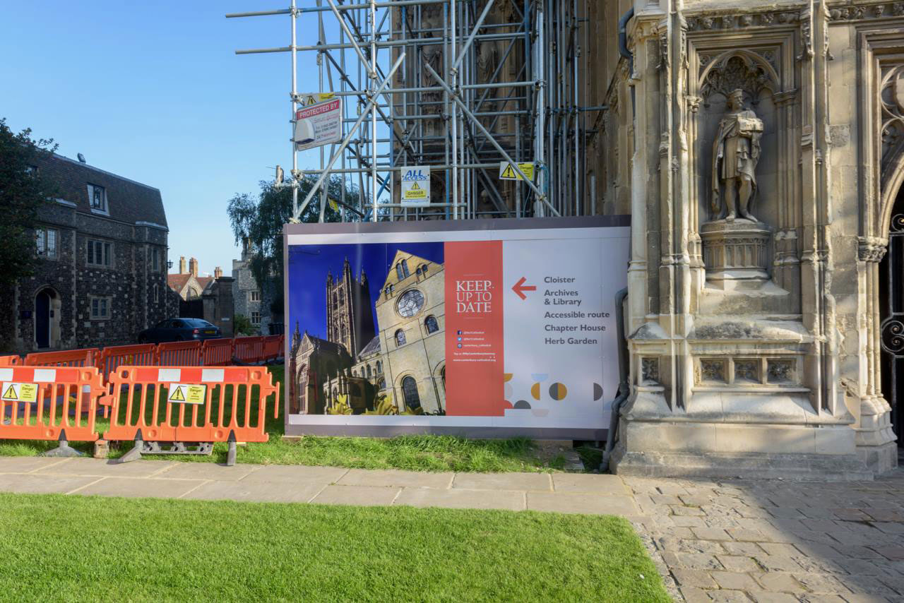 Canterbury Cathedral, The Canterbury Journey, DATUM, Dibond Hoarding