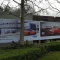 Spiral Colour, Trustford Wilmslow, Hoarding, Dibond ACM