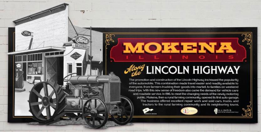Lincoln Highway Murals, Jay Allen ShawCraft Signs, Illinois, Dibond Aluminum Composite Substrate