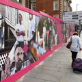 Malmaison Hotel, Hoarding, UK, Screenprint Display, Dibond, Hoarding