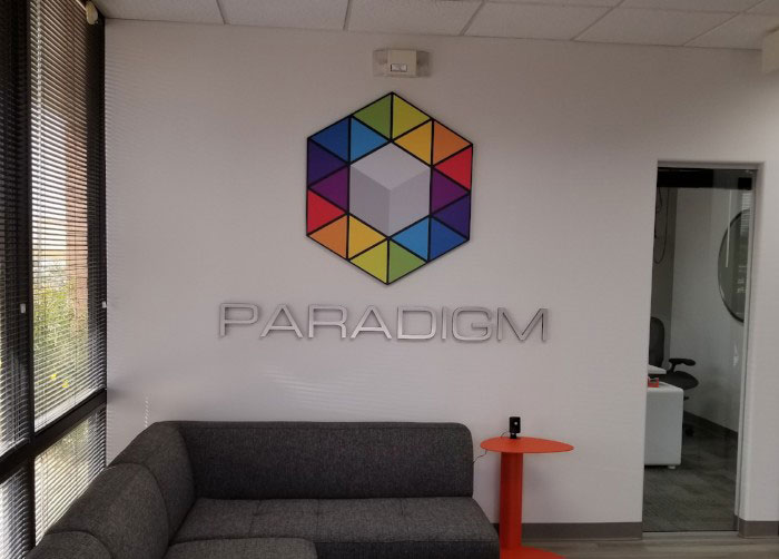 Paradigm Direct, Spotlight Signs, Arizona, Lobby Signage, Black Gatorfoam