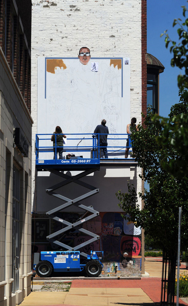 Pride of Muskegon, Muskegon Proud, Dibond Mural, Photo by MLIVE